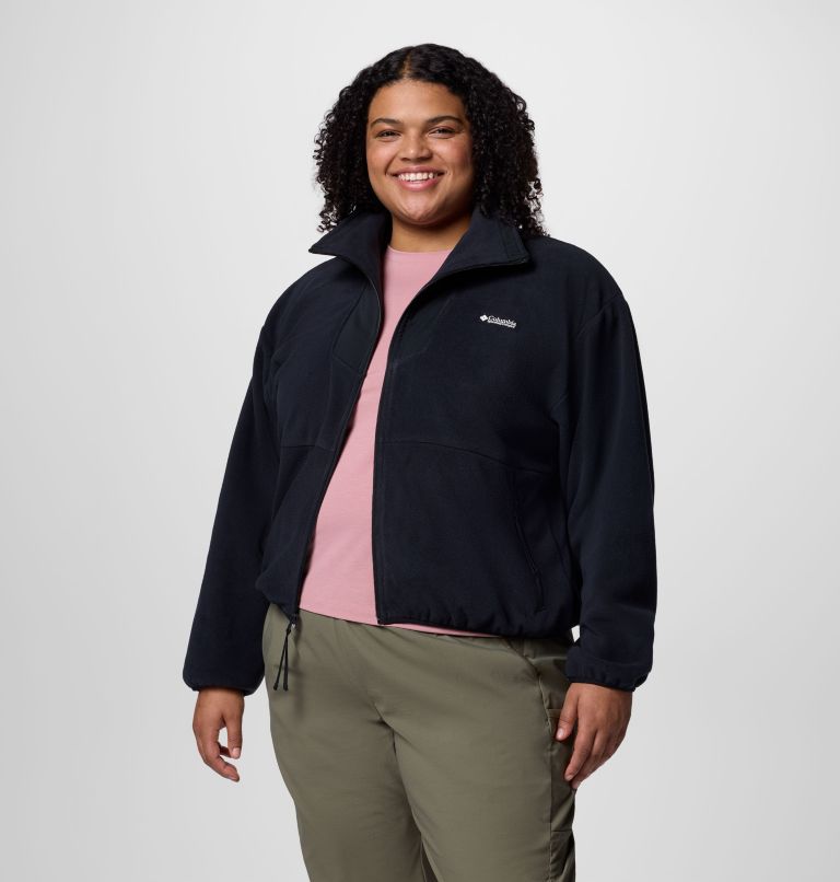 Women's Sequoia Grove Full Zip Fleece - Plus Size, Color: Black, image 5