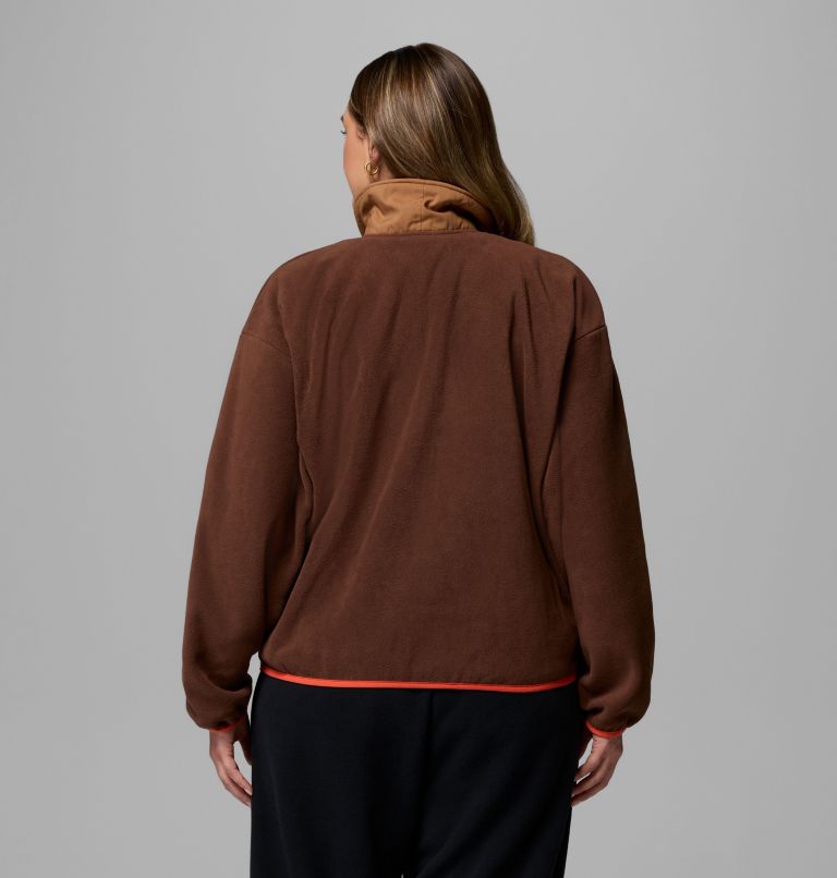 Women's Sequoia Grove Full Zip Fleece - Plus Size, Color: Tobacco, Camel Brown, Zing, image 3
