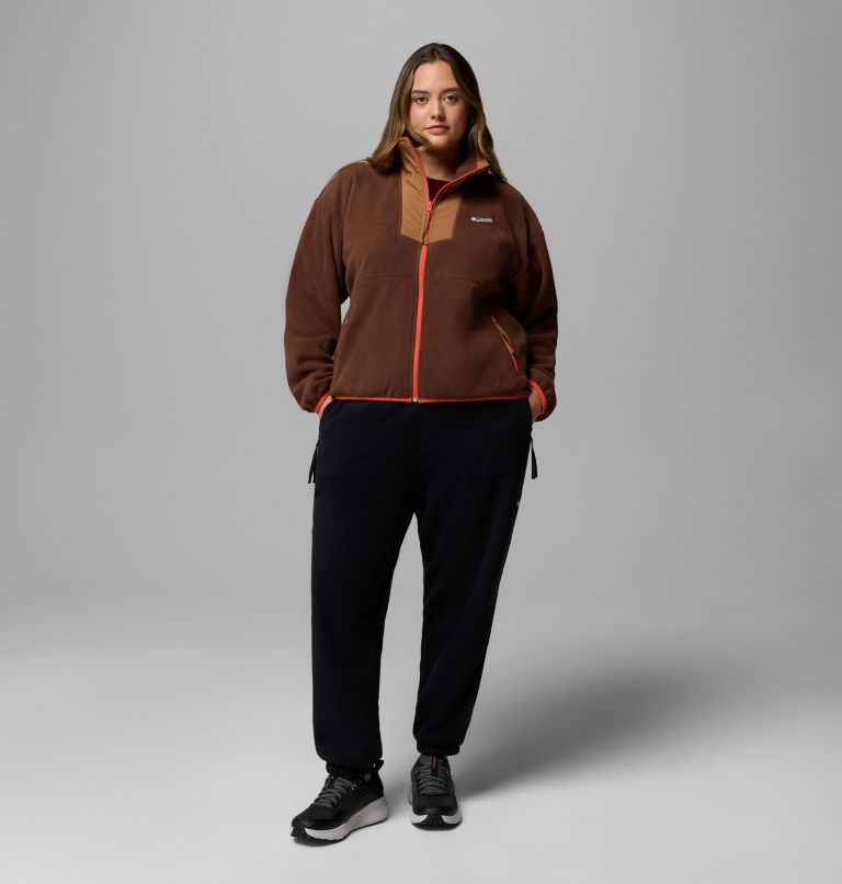 Women's Sequoia Grove Full Zip Fleece - Plus Size, Color: Tobacco, Camel Brown, Zing, image 2