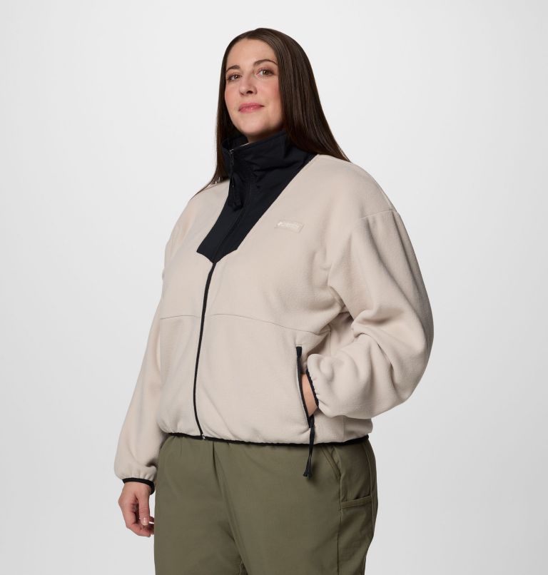 Women's Sequoia Grove Full Zip Fleece - Plus Size, Color: Dark Stone, Black, image 3