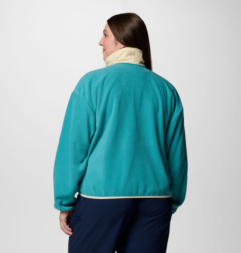 Women's Sequoia Grove Full Zip Fleece - Plus Size, Color: Teal, Lemon Wash, image 2