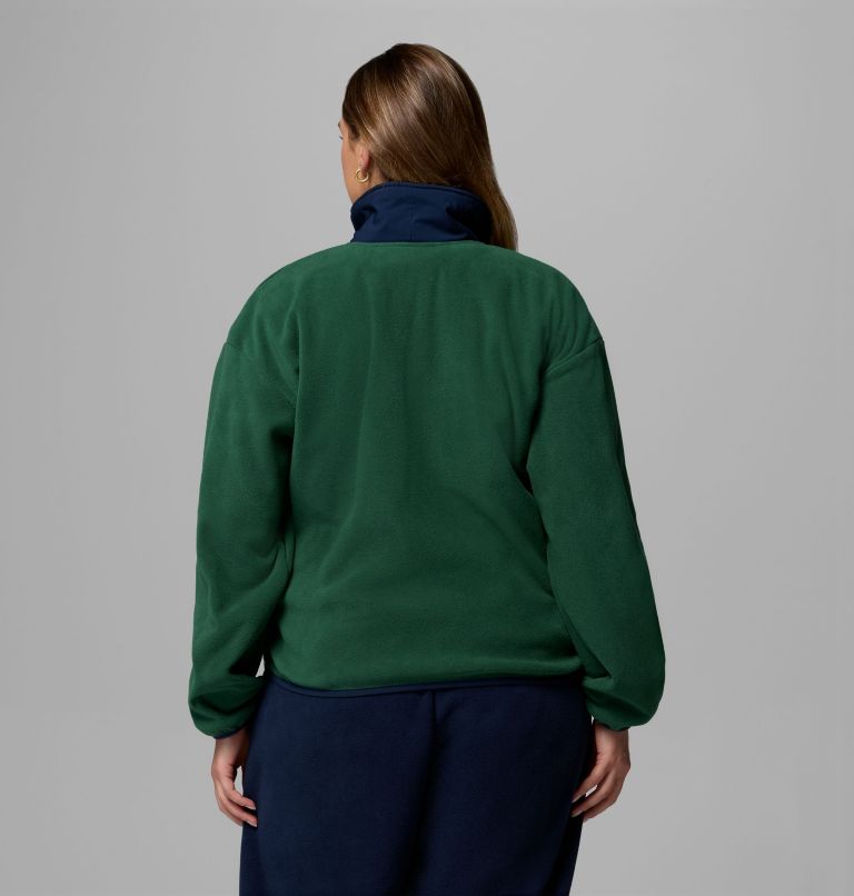 Women's Sequoia Grove Full Zip Fleece - Plus Size, Color: Rain Forest, Collegiate Navy, image 3