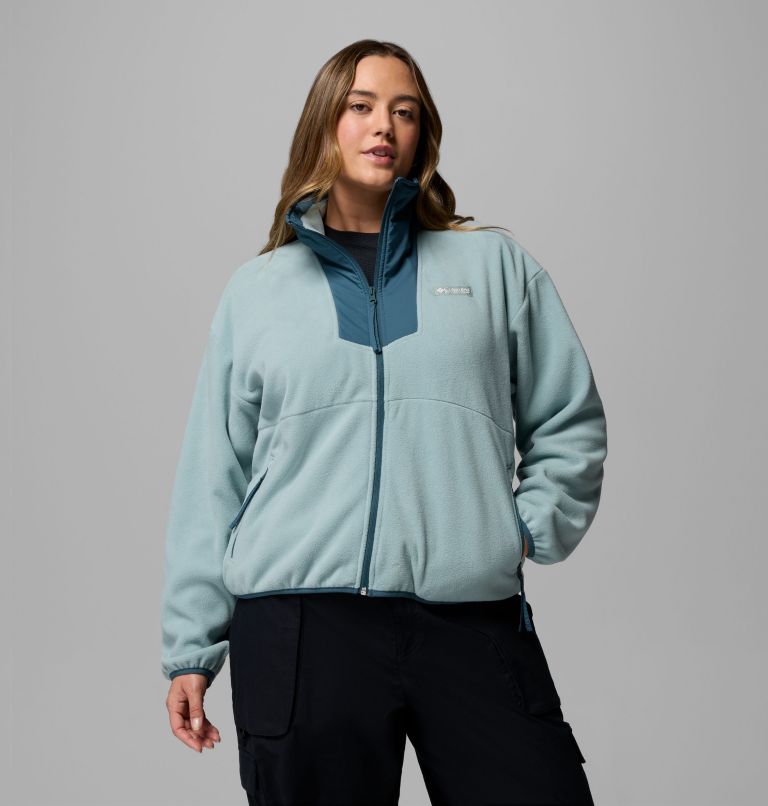 Women's Sequoia Grove Full Zip Fleece - Plus Size, Color: Crushed Blue, Everblue, image 1