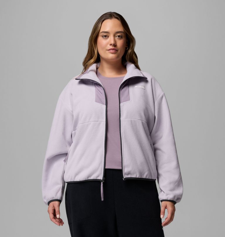 Women's Sequoia Grove Full Zip Fleece - Plus Size, Color: Lavender Pearl, Shale Purple, image 5
