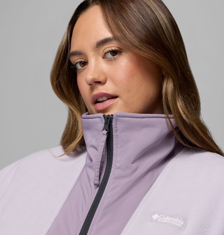Women's Sequoia Grove Full Zip Fleece - Plus Size, Color: Lavender Pearl, Shale Purple, image 6