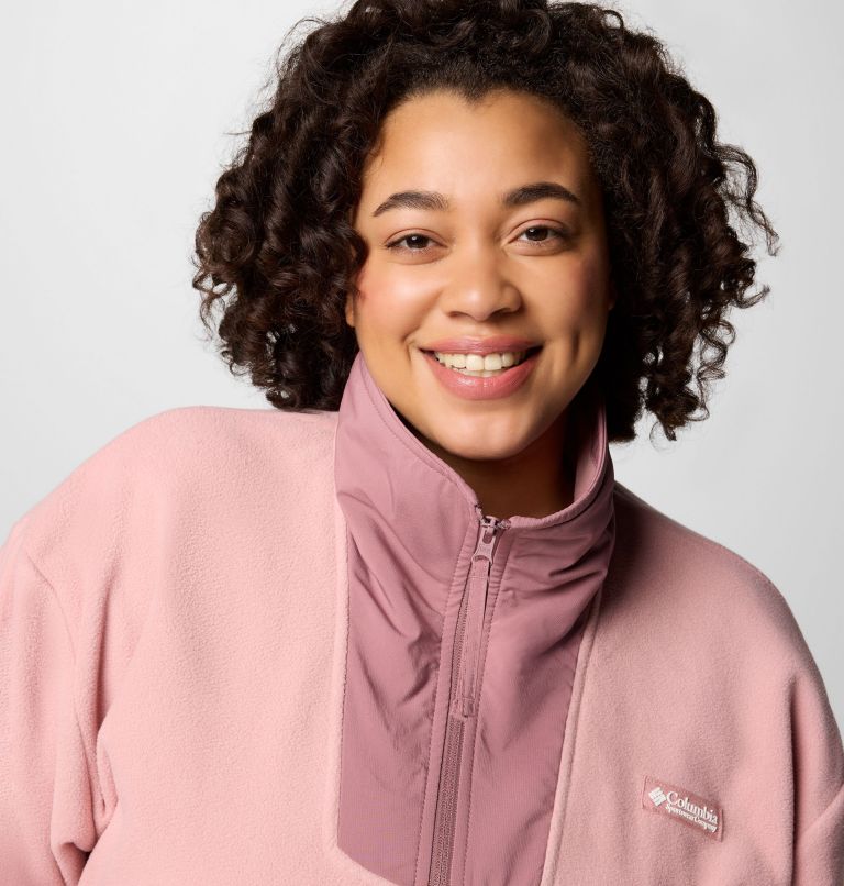 Women's Sequoia Grove Full Zip Fleece - Plus Size, Color: Eraser Pink, Fig, image 4