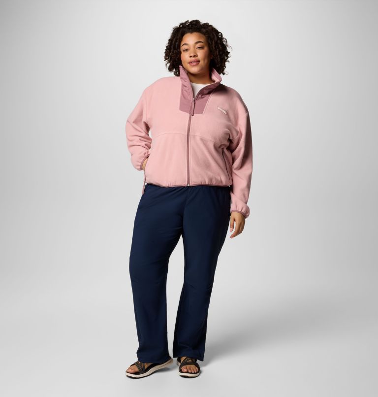 Women's Sequoia Grove Full Zip Fleece - Plus Size, Color: Eraser Pink, Fig, image 6