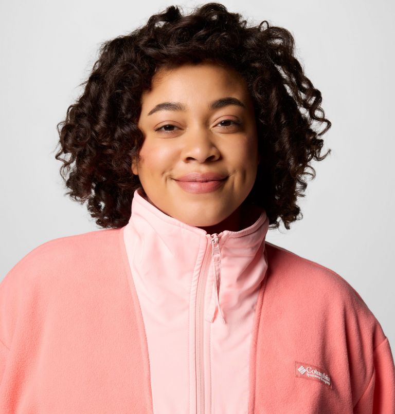 Women's Sequoia Grove Full Zip Fleece - Plus Size, Color: Alpenglow, Pink Sand, image 4