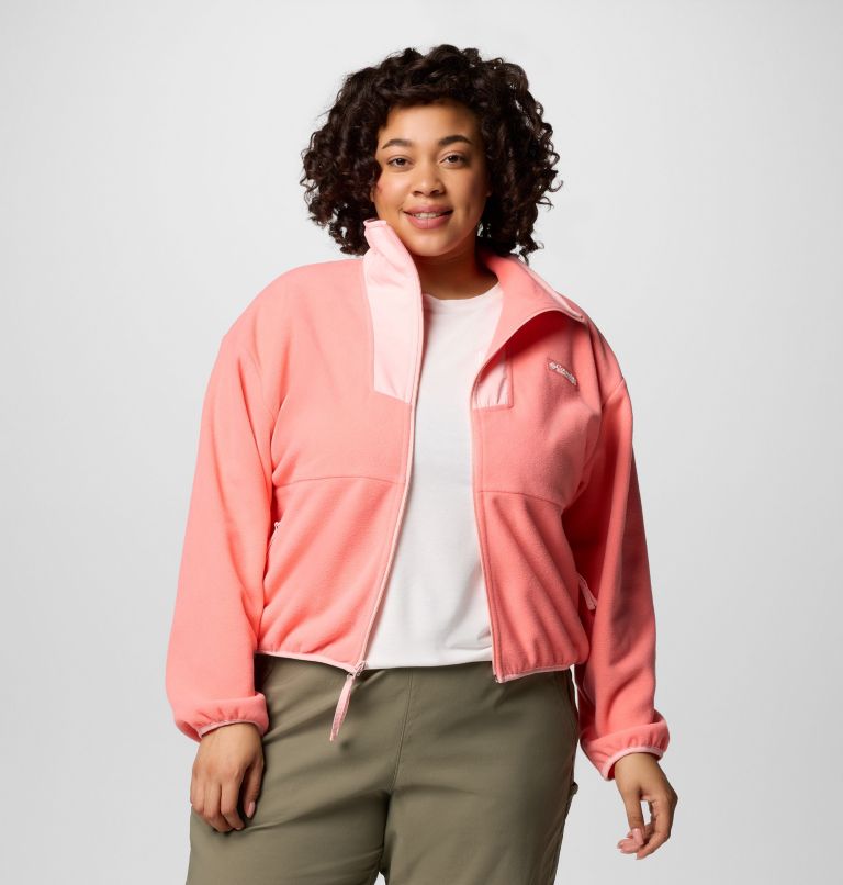 Women's Sequoia Grove Full Zip Fleece - Plus Size, Color: Alpenglow, Pink Sand, image 5