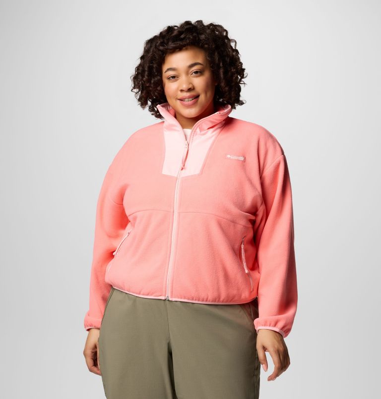 Women's Sequoia Grove Full Zip Fleece - Plus Size, Color: Alpenglow, Pink Sand, image 1