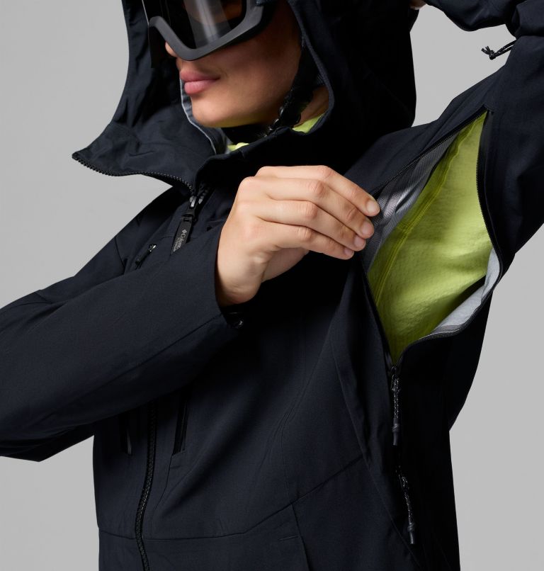 Women's Platinum Peak II 3L Shell Jacket, Color: Black, image 8