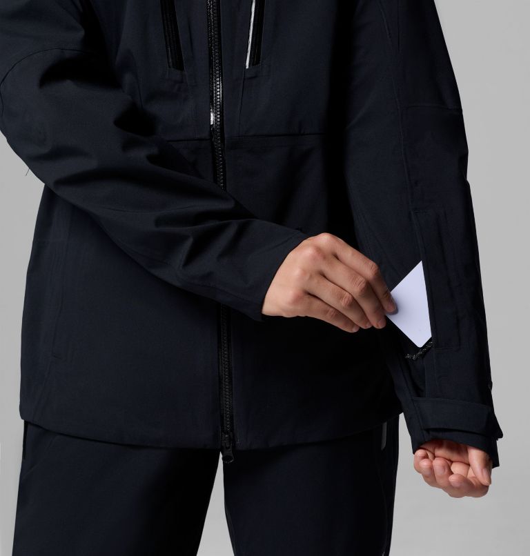 Women's Platinum Peak II 3L Shell Jacket, Color: Black, image 9