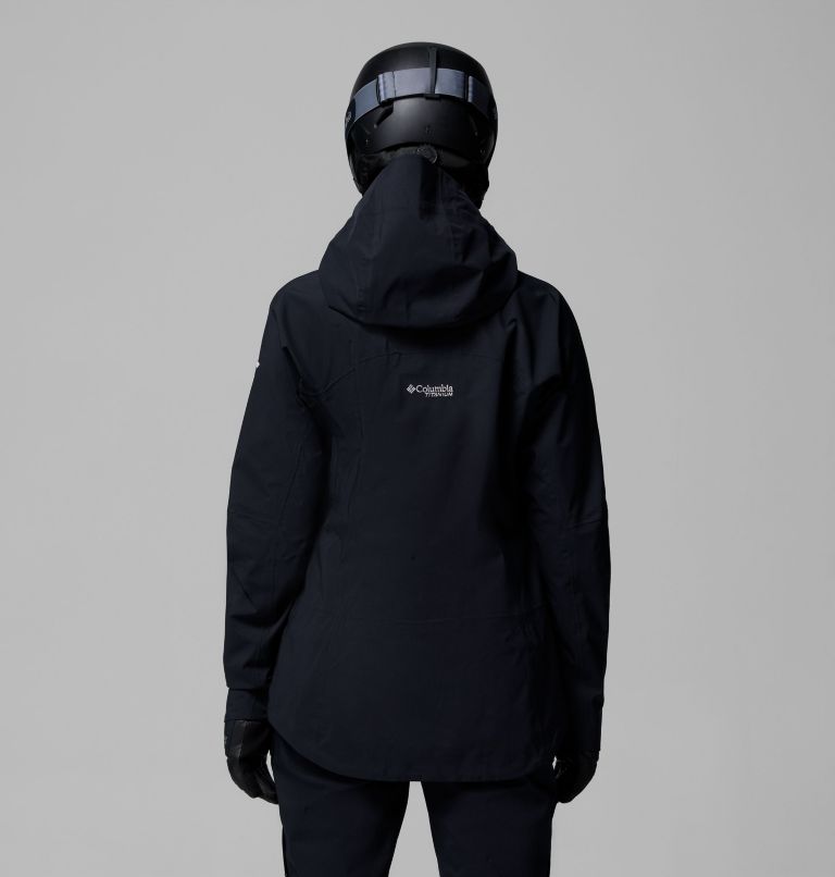 Women's Platinum Peak II 3L Shell Jacket, Color: Black, image 3
