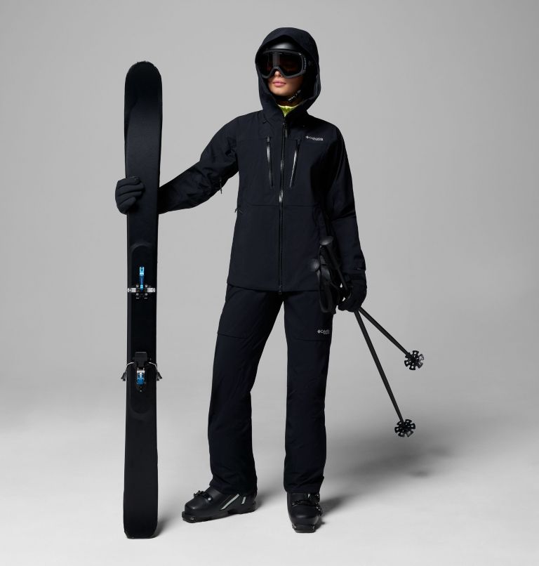 Women's Platinum Peak II 3L Shell Jacket, Color: Black, image 2