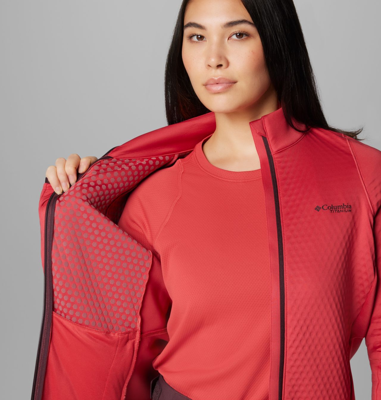 Women's Crystal Leaf™ Omni-Heat™ Helix Full Zip Jacket | 602 | L 6
