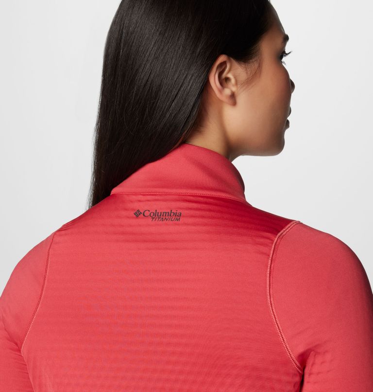 Women's Crystal Leaf Omni-Heat Helix Full Zip Jacket, Color: Daredevil, image 7