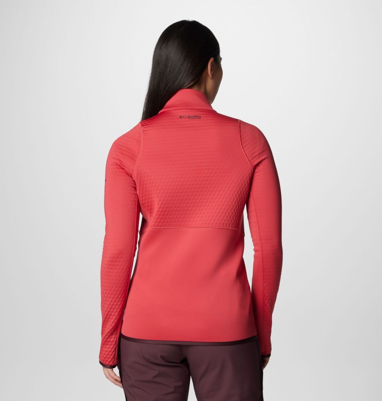 Women's Crystal Leaf Omni-Heat Helix Full Zip Jacket, Color: Daredevil, image 2