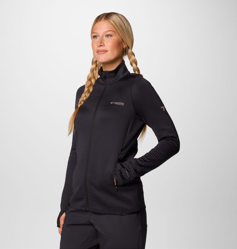 Women's Crystal Leaf Omni-Heat Helix Technical Jacket, Color: Black, image 4