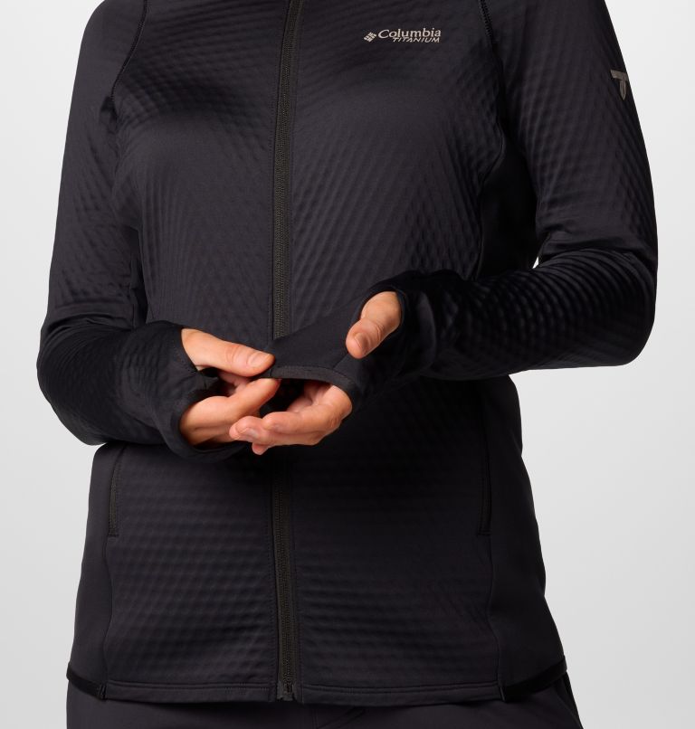 Women's Crystal Leaf Omni-Heat Helix Technical Jacket, Color: Black, image 6