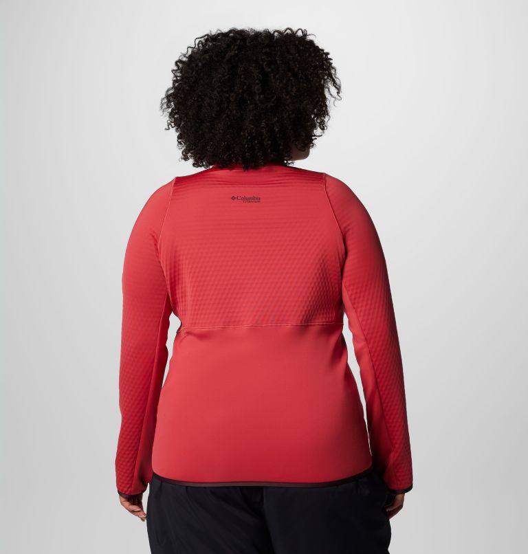 Women's Crystal Leaf Omni-Heat Helix Full Zip Jacket - Plus Size, Color: Daredevil, image 2