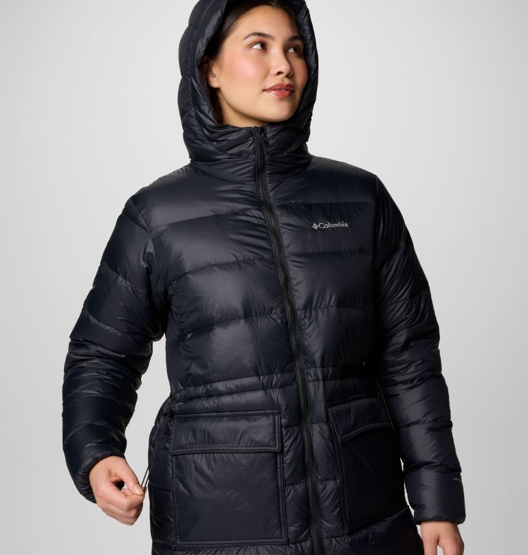 Women's Harmony Falls Mid Down Jacket, Color: Black, image 6