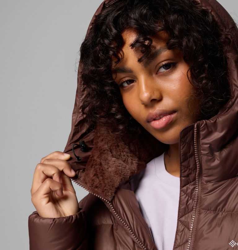 Women's Harmony Falls Mid Down Jacket, Color: Tobacco, image 6