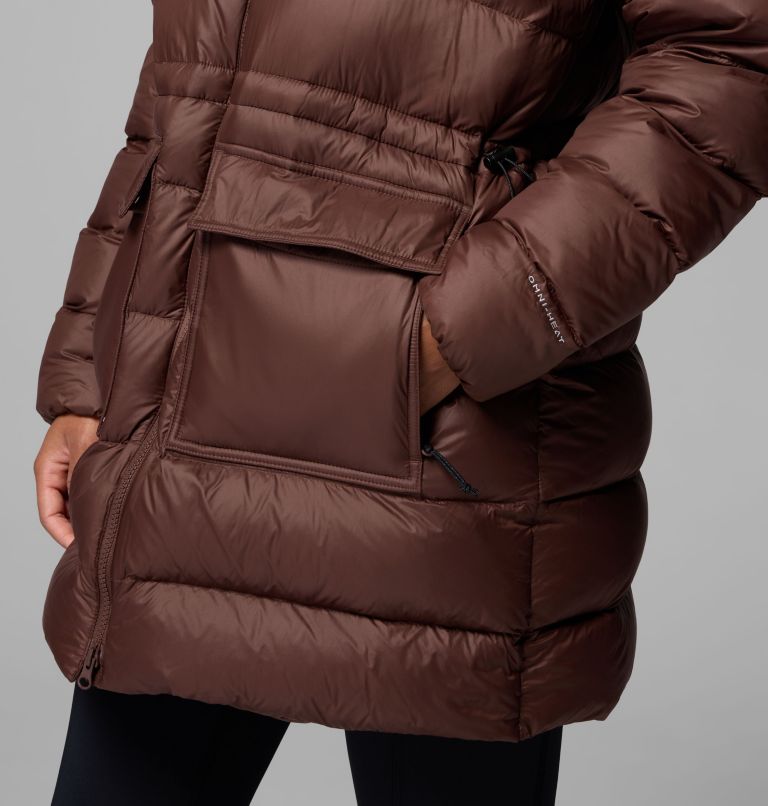 Women's Harmony Falls Mid Down Jacket, Color: Tobacco, image 8