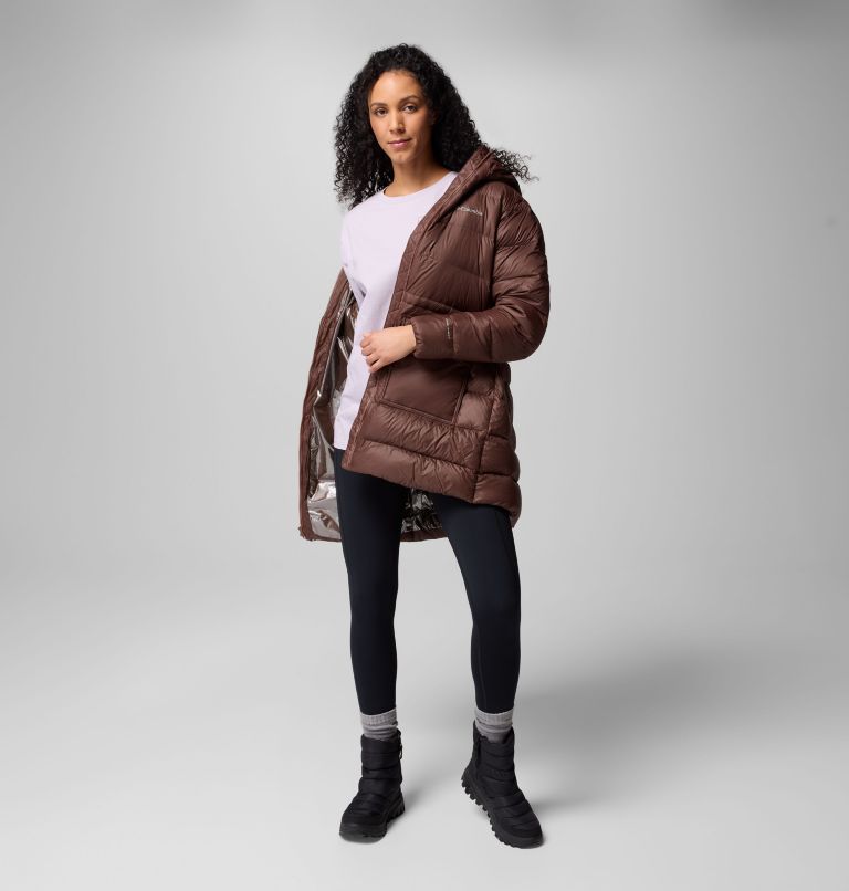 Women's Harmony Falls Mid Down Jacket, Color: Tobacco, image 9