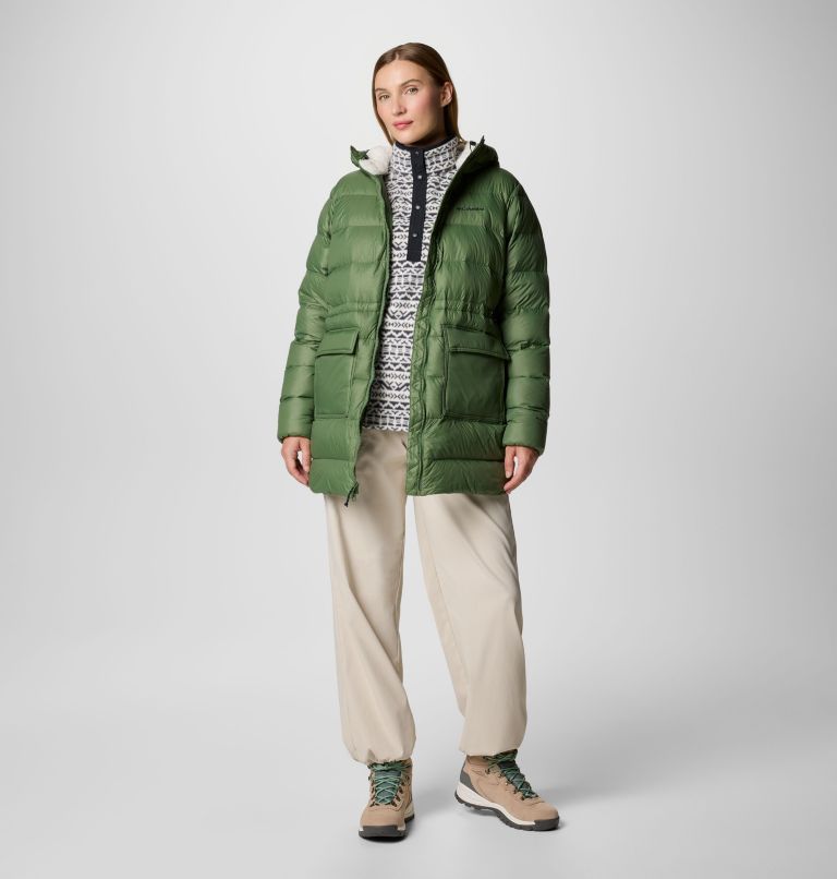 Women's Harmony Falls Mid Down Jacket, Color: Canteen, image 3