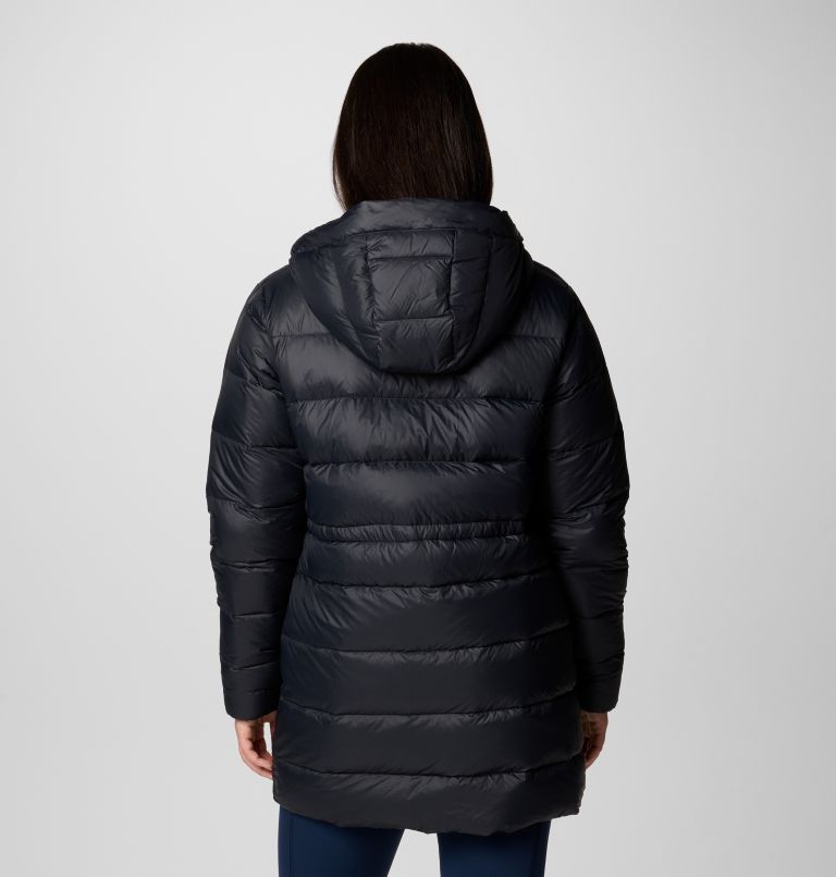 Women's Harmony Falls Hooded Mid Down Jacket, Color: Black, image 2