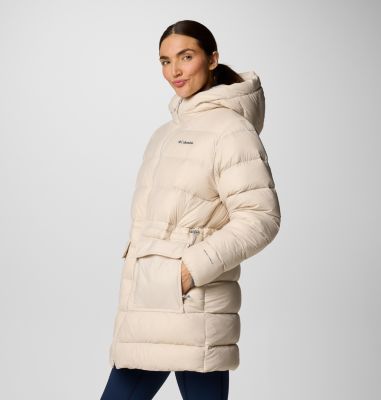 Women's Harmony Falls Hooded Mid Down Jacket, Color: Dark Stone, image 8