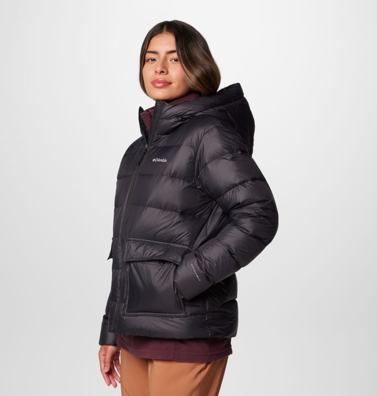 Women's Harmony Falls Hooded Down Jacket, Color: Black, image 4