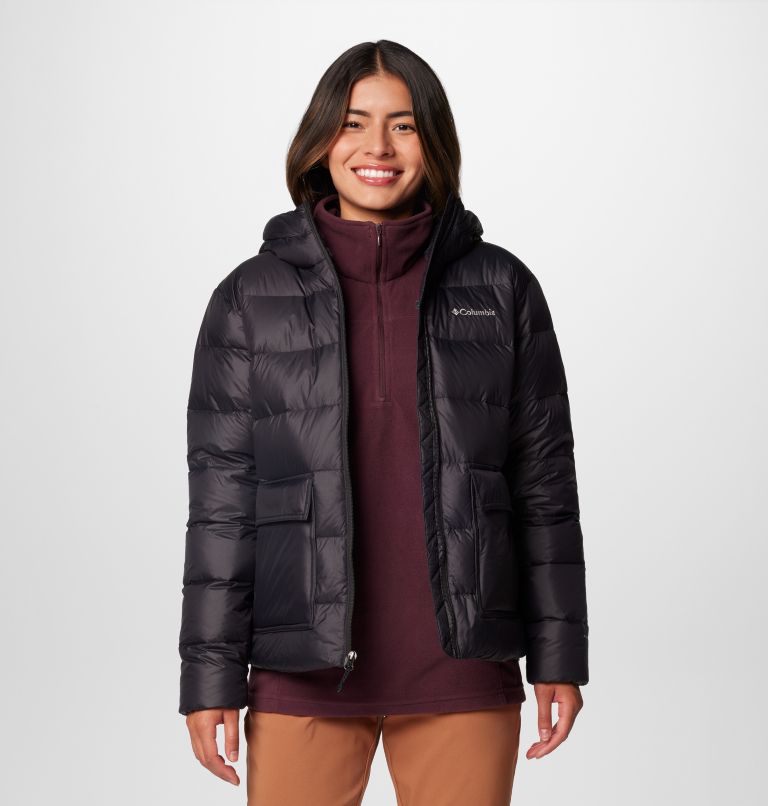 Women's Harmony Falls Hooded Down Jacket, Color: Black, image 10