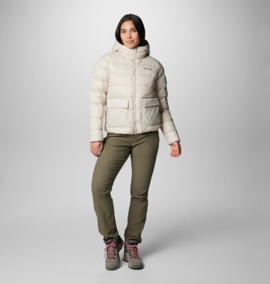 Women's Harmony Falls Hooded Down Jacket, Color: Dark Stone, image 3