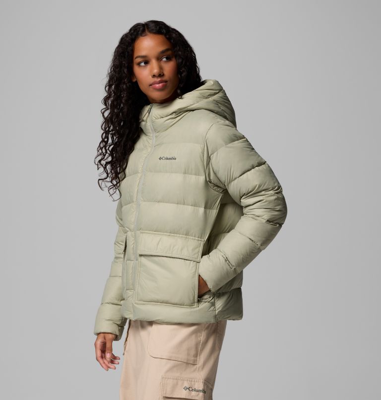 Women's Harmony Falls Hooded Down Jacket, Color: Safari, image 4