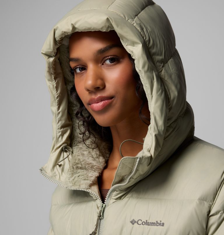 Women's Harmony Falls Hooded Down Jacket, Color: Safari, image 7