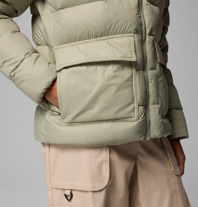 Women's Harmony Falls Hooded Down Jacket, Color: Safari, image 9