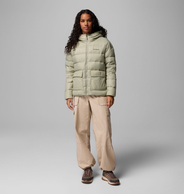 Women's Harmony Falls Hooded Down Jacket, Color: Safari, image 2