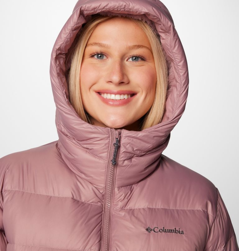 Women's Harmony Falls Hooded Down Jacket, Color: Fig, image 5