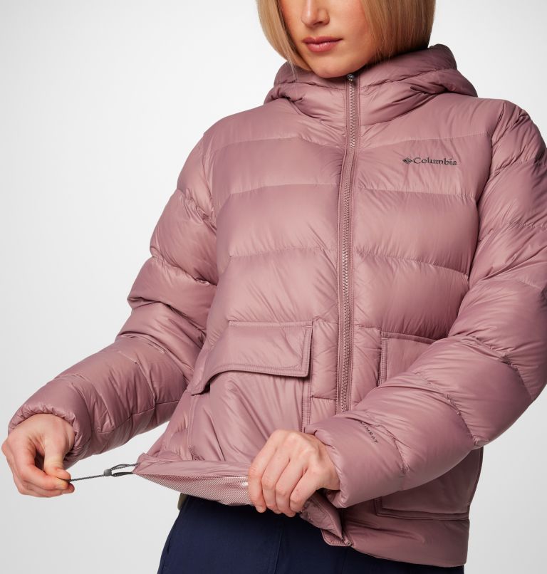 Women's Harmony Falls Hooded Down Jacket, Color: Fig, image 6