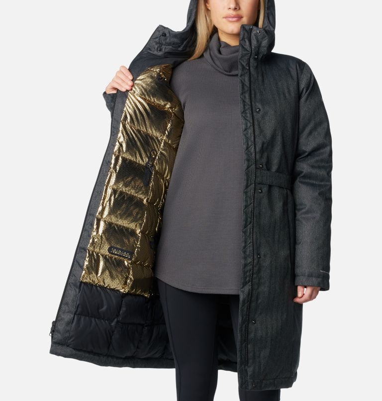 Women's Juniper Ridge II Down Jacket, Color: Black Herringbone, image 5