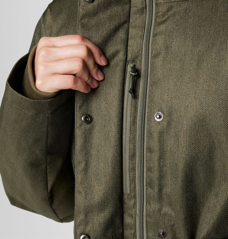 Women's Juniper Ridge II Down Jacket, Color: Stone Green Herringbone, image 12