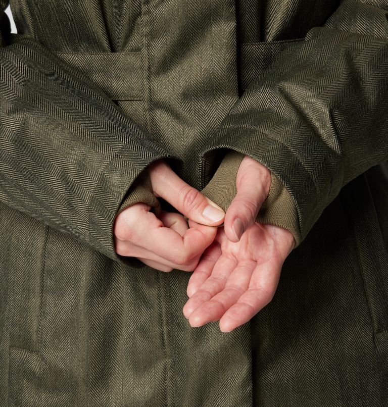 Women's Juniper Ridge II Down Jacket, Color: Stone Green Herringbone, image 6