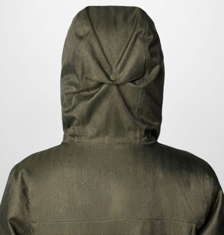 Women's Juniper Ridge II Down Jacket, Color: Stone Green Herringbone, image 9