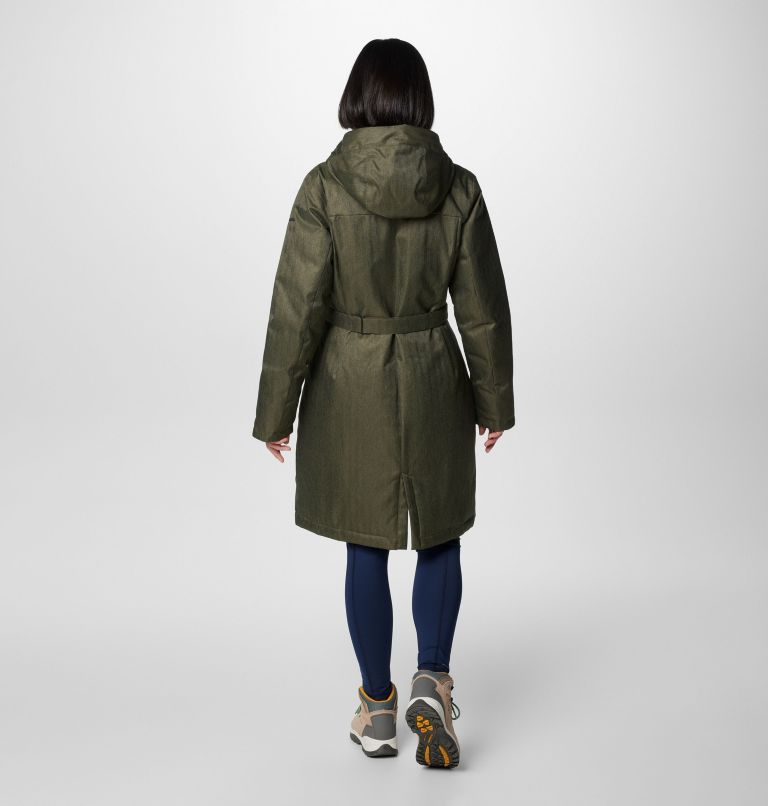 Women's Juniper Ridge II Down Jacket, Color: Stone Green Herringbone, image 2