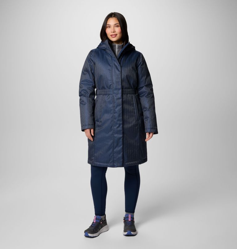 Women's Juniper Ridge II Down Jacket, Color: Collegiate Navy Herringbone, image 1