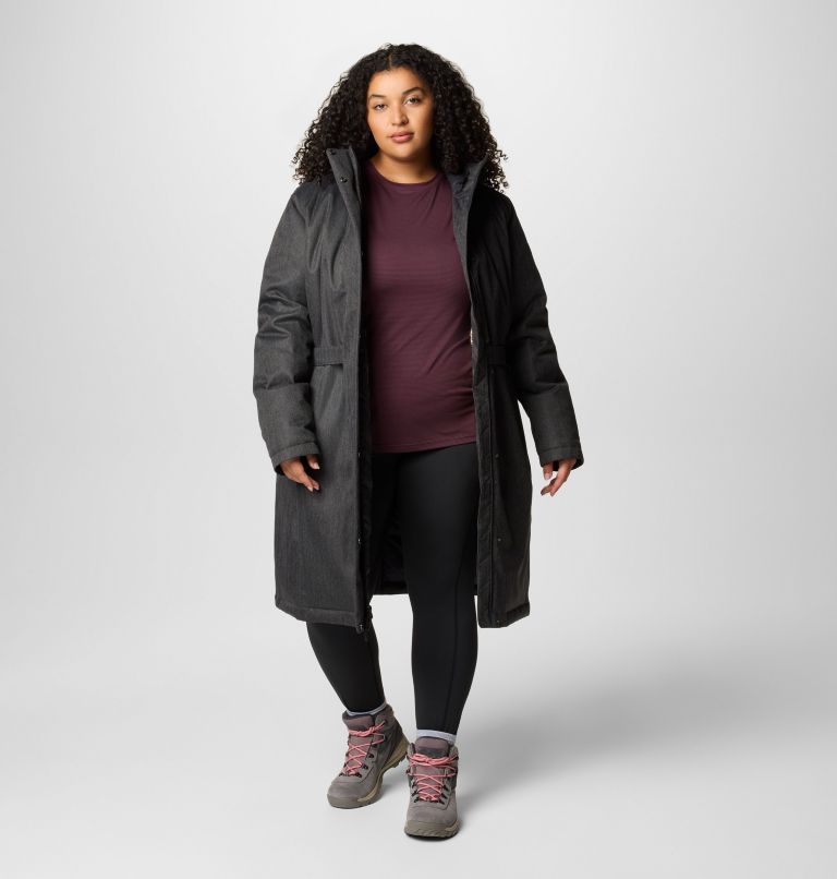 Women's Juniper Ridge II Down Jacket - Plus Size, Color: Black Herringbone, image 3