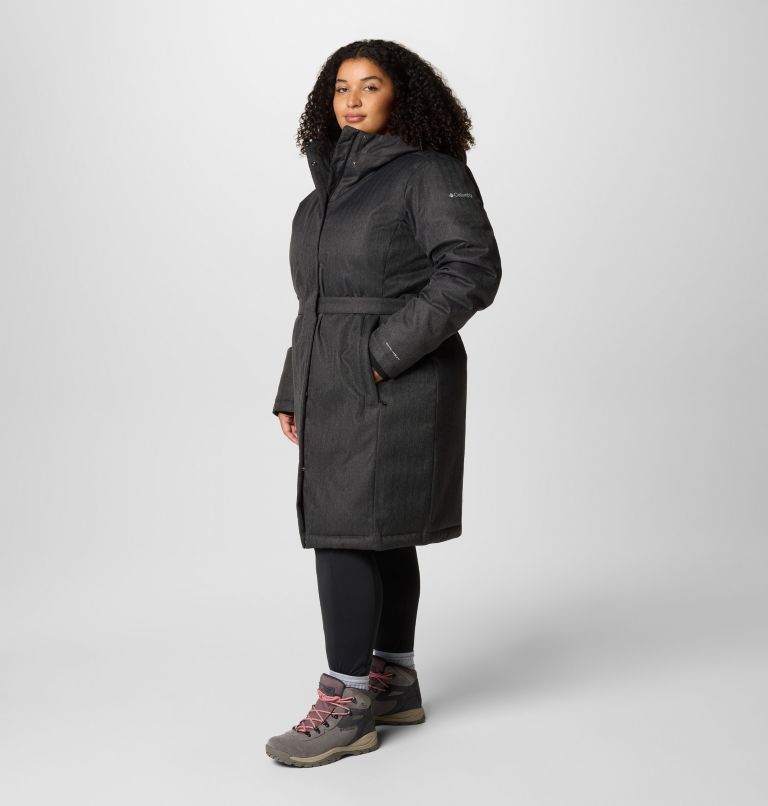 Women's Juniper Ridge II Down Jacket - Plus Size, Color: Black Herringbone, image 4