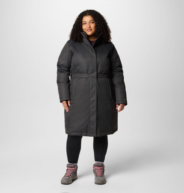 Women's Juniper Ridge II Down Jacket - Plus Size, Color: Black Herringbone, image 1