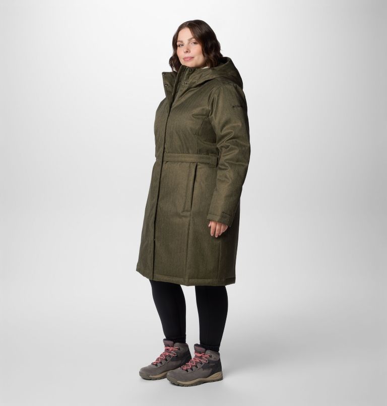 Women's Juniper Ridge II Down Jacket - Plus Size, Color: Stone Green Herringbone, image 4